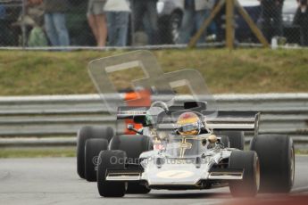 World © Octane Photographic 2010. 2010 Classic Lotus Festival, Snetterton. June 20th 2010. Lotus 72 - Fairuz Fauzy, Lotus 78 - Heikki Kovalainen. Digital Ref : CB1D7714