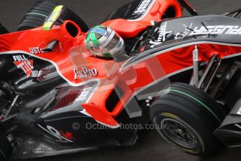 © Octane Photographic 2010. 2010 F1 Belgian Grand Prix, Friday August 27th 2010. Virgin VR-01 Lucas di Grassi. Digital Ref : 0030CB1D0077