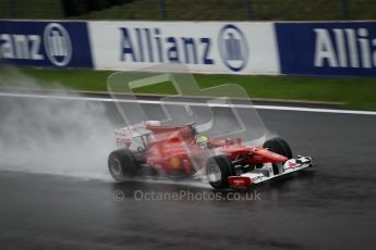 © Octane Photographic 2010. 2010 F1 Belgian Grand Prix, Friday August 27th 2010. Ferrari F10 - Felipe Massa. Digital Ref : 0030CB1D0091