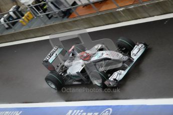 © Octane Photographic 2010. 2010 F1 Belgian Grand Prix, Friday August 27th 2010. Mercedes MGP W01 - Michael Schumacher. Digital Ref : 0030CB1D0136