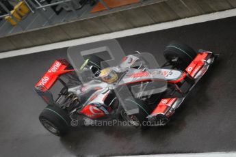 © Octane Photographic 2010. 2010 F1 Belgian Grand Prix, Friday August 27th 2010. McLaren MP4/25 - Lewis Hamilton. Digital Ref : 0030CB1D0171