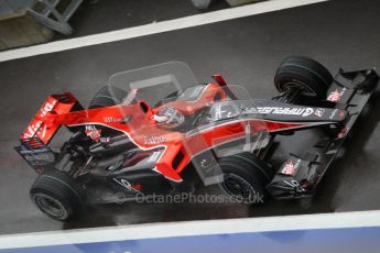 © Octane Photographic 2010. 2010 F1 Belgian Grand Prix, Friday August 27th 2010. Virgin VR-01 Timo Glock. Digital Ref : 0030CB1D0217