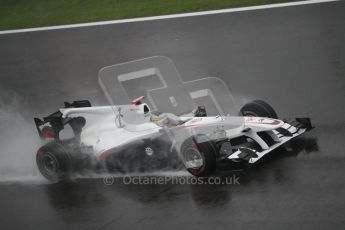 © Octane Photographic 2010. 2010 F1 Belgian Grand Prix, Friday August 27th 2010. Sauber C29 - Pedro de la Rosa. Digital Ref : 0030CB1D0257