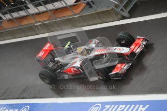 © Octane Photographic 2010. 2010 F1 Belgian Grand Prix, Friday August 27th 2010. McLaren MP4/25 - Lewis Hamilton. Digital Ref : 0030CB1D0308