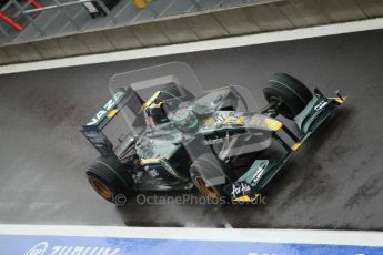 © Octane Photographic 2010. 2010 F1 Belgian Grand Prix, Friday August 27th 2010. Lotus T127 - Heikki Kovalainen. Digital Ref : 0030CB1D0458