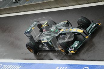 © Octane Photographic 2010. 2010 F1 Belgian Grand Prix, Friday August 27th 2010. Lotus T127 - Heikki Kovalainen. Digital Ref : 0030CB1D0460