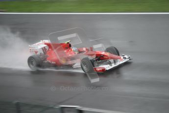 © Octane Photographic 2010. 2010 F1 Belgian Grand Prix, Friday August 27th 2010. Ferrari F10 - Fernando Alonso. Digital Ref : 0030CB1D0493