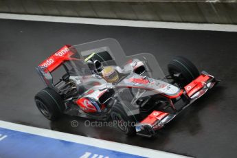 © Octane Photographic 2010. 2010 F1 Belgian Grand Prix, Friday August 27th 2010. McLaren MP4/25 - Lewis Hamilton. Digital Ref : 0030CB1D0523