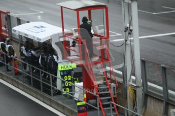 © Octane Photographic 2010. 2010 F1 Belgian Grand Prix, Friday August 27th 2010. Williams pitwall and start control. Digital Ref : 0030CB1D0541