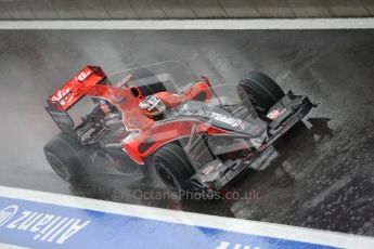 © Octane Photographic 2010. 2010 F1 Belgian Grand Prix, Friday August 27th 2010. Virgin VR-01 - Timo Glock. Digital Ref : 0030CB1D0647