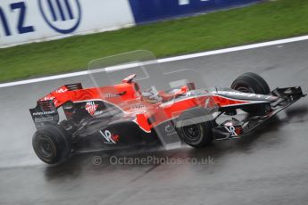 © Octane Photographic 2010. 2010 F1 Belgian Grand Prix, Friday August 27th 2010. Virgin VR-01 Timo Glock. Digital Ref : CB1D0856