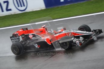 © Octane Photographic 2010. 2010 F1 Belgian Grand Prix, Friday August 27th 2010. Virgin VR-01 Timo Glock. Digital Ref : CB1D0856