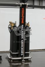 © Octane Photographic 2010. 2010 F1 Belgian Grand Prix, Friday August 27th 2010. McLaren pit rig.  Digital Ref : 0030CB1D1081