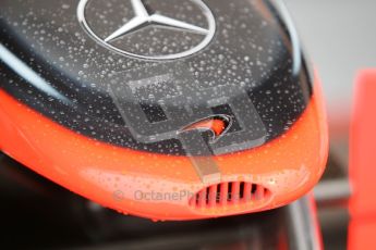 © Octane Photographic 2010. 2010 F1 Belgian Grand Prix, Friday August 27th 2010. McLaren nosecone. Digital Ref : 0030CB1D1113