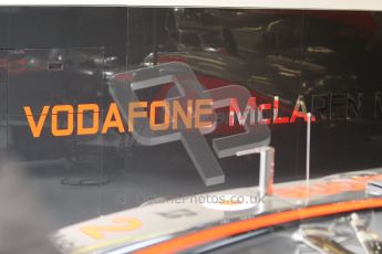 © Octane Photographic 2010. 2010 F1 Belgian Grand Prix, Friday August 27th 2010. McLaren garage. Digital Ref : 0030CB1D1131