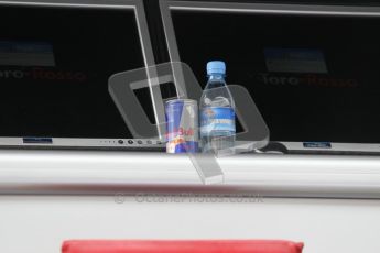 © Octane Photographic 2010. 2010 F1 Belgian Grand Prix, Friday August 27th 2010. Red Bull water. Digital Ref : 0030CB1D1147