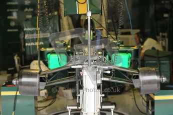 © Octane Photographic 2010. 2010 F1 Belgian Grand Prix, Friday August 27th 2010. Lotus Garage - T127. Digital Ref : 0030CB1D1150