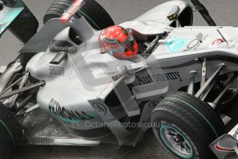 © Octane Photographic 2010. 2010 F1 Belgian Grand Prix, Friday August 27th 2010. Mercedes MGP W01 - Michael Schumacher. Digital Ref : CB1D1165