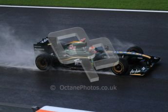 © Octane Photographic 2010. 2010 F1 Belgian Grand Prix, Friday August 27th 2010. Lotus T127 - Jarno Trulli. Digital Ref : 0030LW7D0005
