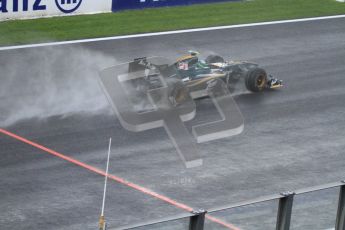 © Octane Photographic 2010. 2010 F1 Belgian Grand Prix, Friday August 27th 2010. Lotus T127 - Heikki Kovalainen. Digital Ref : LW7D0088
