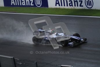 © Octane Photographic 2010. 2010 F1 Belgian Grand Prix, Friday August 27th 2010. Williams FW32 - Rubens Barrichello. Digital Ref : LW7D0101