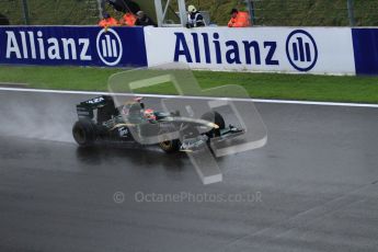 © Octane Photographic 2010. 2010 F1 Belgian Grand Prix, Friday August 27th 2010. Lotus T127 - Jarno Trulli. Digital Ref : LW7D0135