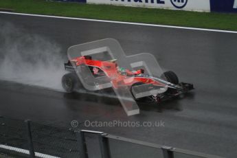 © Octane Photographic 2010. 2010 F1 Belgian Grand Prix, Friday August 27th 2010. Virgin VR-01 Lucas di Grassi. Digital Ref : 0030LW7D9706