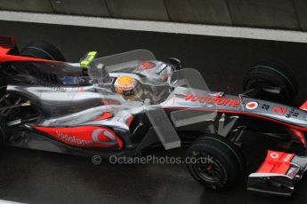 © Octane Photographic 2010. 2010 F1 Belgian Grand Prix, Friday August 27th 2010. McLaren MP4/25 - Lewis Hamilton. Digital Ref : 0030LW7D9737