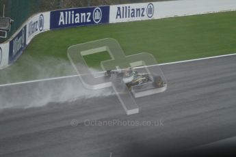 © Octane Photographic 2010. 2010 F1 Belgian Grand Prix, Friday August 27th 2010. Lotus T127 - Heikki Kovalainen. Digital Ref : 0030LW7D9796