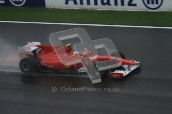 © Octane Photographic 2010. 2010 F1 Belgian Grand Prix, Friday August 27th 2010. Ferrari F10 - Fernando Alonso. Digital Ref : 0030LW7D9847