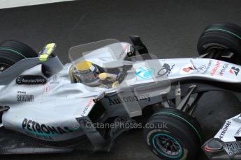 © Octane Photographic 2010. 2010 F1 Belgian Grand Prix, Friday August 27th 2010. Mercedes MGP W01 - Nico Rosberg. Digital Ref : 0030LW7D9885
