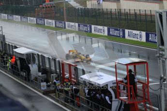 © Octane Photographic 2010. 2010 F1 Belgian Grand Prix, Friday August 27th 2010. Renault R30 - Robert Kubica. Digital Ref : 0030LW7D9947