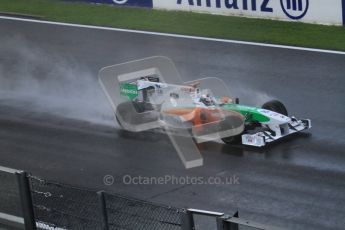© Octane Photographic 2010. 2010 F1 Belgian Grand Prix, Friday August 27th 2010. Force India VJM03 - Adrian Sutil. Digital Ref : 0030LW7D9981