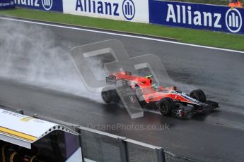 © Octane Photographic 2010. 2010 F1 Belgian Grand Prix, Friday August 27th 2010. Virgin VR-01 Lucas di Grassi. Digital Ref : 0030LW7D9991