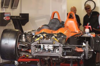 2010 Le Mans 24 Hour (24 Heures du Mans), 11th June 2010. Michael Lewis Autocon - Lolo B06/10-AER garage. Digital ref : CB1D2072