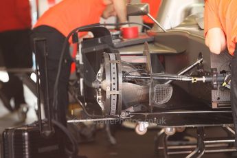 2010 Le Mans 24 Hour (24 Heures du Mans), 11th June 2010. Kolles - Audi R10 TDI garage. Digital ref : CB1D2080