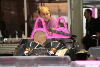 2010 Le Mans 24 Hour (24 Heures du Mans), 11th June 2010. OAK racing - Pescarolo 01-Judd garage. The pit lane. Digital ref : CB1D2095