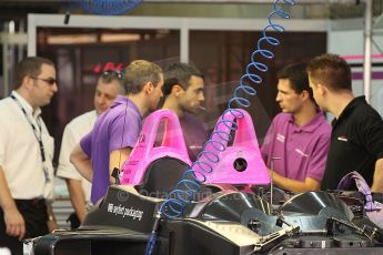 2010 Le Mans 24 Hour (24 Heures du Mans), 11th June 2010. OAK racing - Pescarolo 01-Judd garage. Digital ref : CB1D2098