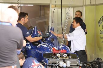 2010 Le Mans 24 Hour (24 Heures du Mans), 11th June 2010. Beechdean Mansell - Ginetta-Zytek 09S garage. Digital ref : CB1D2136