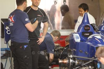 2010 Le Mans 24 Hour (24 Heures du Mans), 11th June 2010. Beechdeen Mansell - Ginetta-Zytek 09S garage. Digital ref : CB1D2145