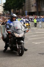 2010 Le Mans 24 Hour (24 Heures du Mans), 11th June 2010. Drivers' parade crowds. Digital ref : CB1D2246
