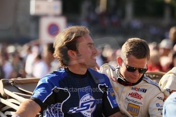 2010 Le Mans 24 Hour (24 Heures du Mans), 11th June 2010. Drivers' parade. Corvette Racing - Olivier Beretta, Oliver Gavin. Digital ref : CB1D2407