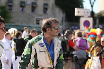 2010 Le Mans 24 Hour (24 Heures du Mans), 11th June 2010. Drivers' parade. Drayson Racing - Emmanuele Pirro. Digital ref : CB1D2489
