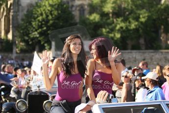 2010 Le Mans 24 Hour (24 Heures du Mans), 11th June 2010. Drivers' parade. Jett Girls. Digital ref : CB1D2509