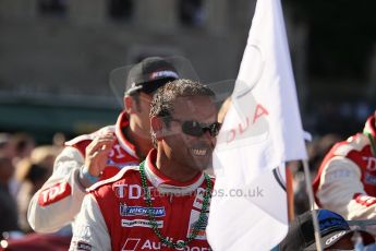 2010 Le Mans 24 Hour (24 Heures du Mans), 11th June 2010. Drivers' parade. Kolles - Manuel Rodrigues. Digital ref : CB1D2512