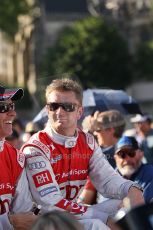 2010 Le Mans 24 Hour (24 Heures du Mans), 11th June 2010. Drivers' parade. Audi Sport Team Joest - Allan McNish. Digital ref : CB1D2542