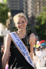 2010 Le Mans 24 Hour (24 Heures du Mans), 11th June 2010. Drivers' parade. Miss Le Mans 2010. Digital ref : CB1D2598