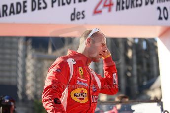 2010 Le Mans 24 Hour (24 Heures du Mans), 11th June 2010. Drivers' parade. Risi Competizione - Gianmaria Bruni. Digital ref : CB1D2638