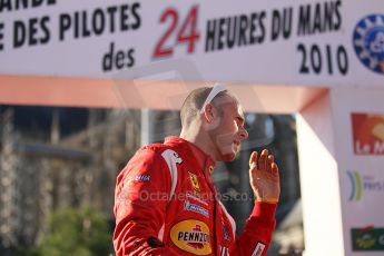 2010 Le Mans 24 Hour (24 Heures du Mans), 11th June 2010. Drivers' parade. Risi Competizione - Gianmaria Bruni. Digital ref : CB1D2640