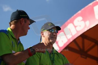 2010 Le Mans 24 Hour (24 Heures du Mans), 11th June 2010. Drivers' parade. Risi Competizione - Eric van de Poele, Tracy Krohn. Digital ref : CB1D2669